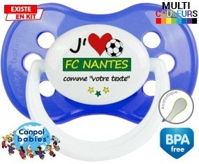 J'aime fc nantes + prénom: Sucette Anatomique-su7.fr