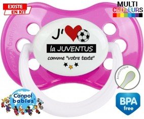 J'aime la juventus + prénom: Sucette Anatomique-su7.fr