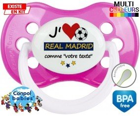 J'aime real madrid + prénom: Sucette Anatomique-su7.fr