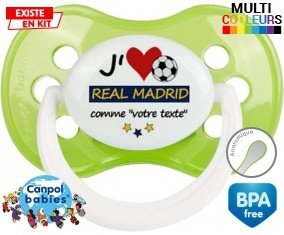 J'aime real madrid + prénom: Sucette Anatomique-su7.fr