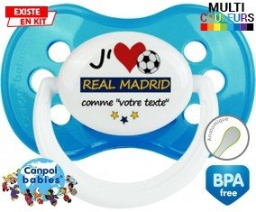 J'aime real madrid + prénom: Sucette Anatomique-su7.fr