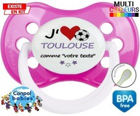 J'aime toulouse + prénom: Sucette Anatomique-su7.fr