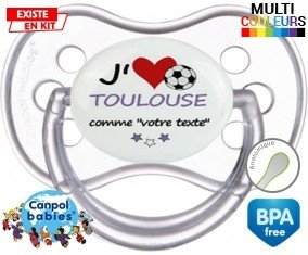 J'aime toulouse + prénom: Sucette Anatomique-su7.fr