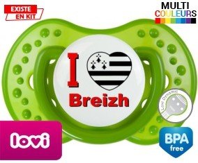I love Breizh : Tétine LOVI Dynamic personnalisée