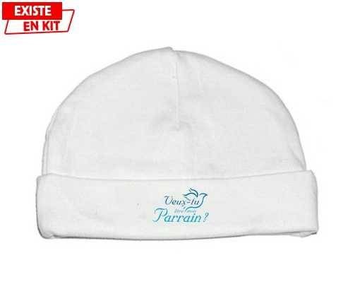Veux-tu être mon parrain? Style2: Bonnet bébé-su7.fr