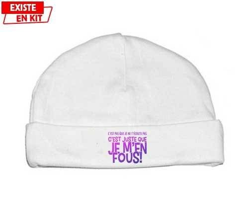 C'est pas que je t’écoute pas style1: Bonnet bébé-su7.fr