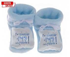 Chez mamie et papy c'est le paradis style1: Chausson bébé-su7.fr