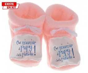Chez mamie et papy c'est le paradis style1: Chausson bébé-su7.fr