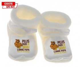 Plus tard je serai comme papa mais avec des muscles style1: Chausson