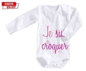 Je suis à croquer modèle fille: Body bébé-su7.fr