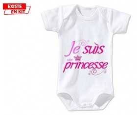 Je suis une princesse: Body bébé-su7.fr