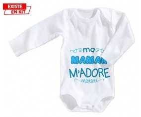 Ma maman m'adore (garcon): Body bébé-su7.fr