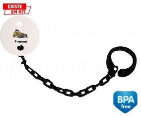 Pelleteuse + prénom: Attache-sucette-su7.fr