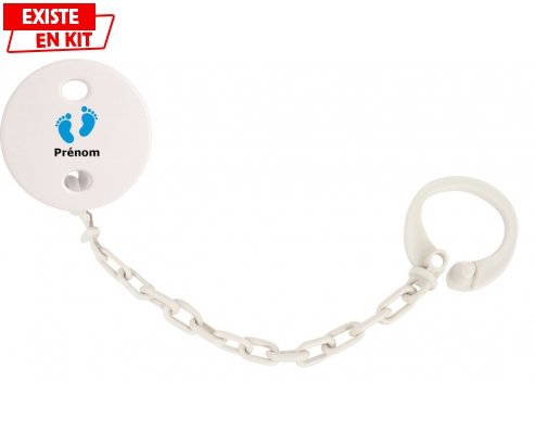 Pied (garçon) + prénom: Attache-sucette-su7.fr