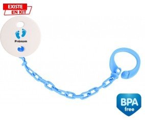 Pied (garçon) + prénom: Attache-sucette-su7.fr