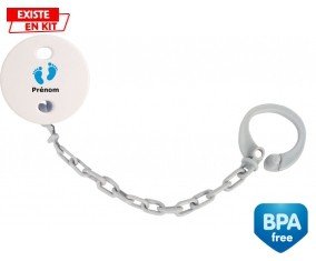 Pied (garçon) + prénom: Attache-sucette-su7.fr