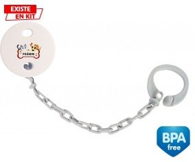 Chien chat os + prénom: Attache-sucette-su7.fr
