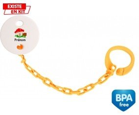 Champignon + prénom: Attache-sucette-su7.fr