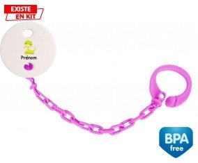 Serpent + prénom: Attache-sucette-su7.fr