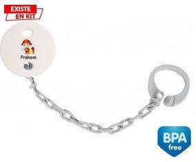 Pompier + prénom: Attache-sucette-su7.fr