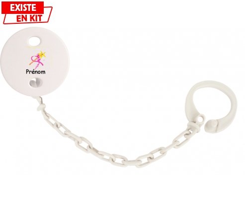 Fée baguette + prénom: Attache-sucette-su7.fr