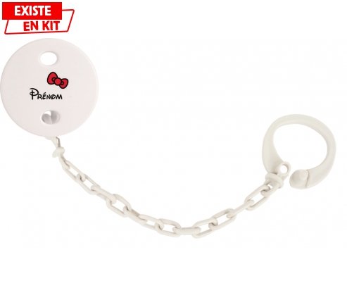 Noeud + prénom: Attache-sucette-su7.fr