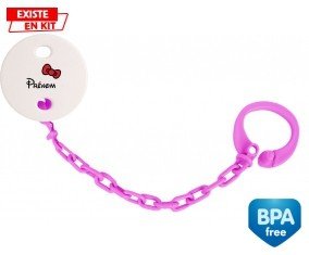 Noeud + prénom: Attache-sucette-su7.fr