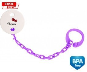 Noeud + prénom: Attache-sucette-su7.fr