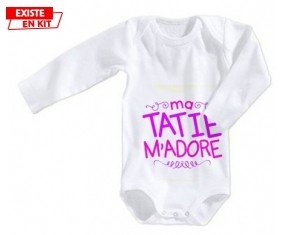 Ma tatie m'adore (fille): Body bébé-su7.fr