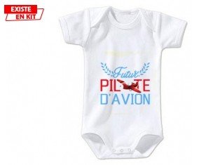Futur pilote d'avion style2: Body bébé-su7.fr