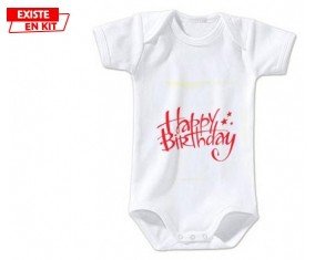 Happy birthday style2: Body bébé-su7.fr