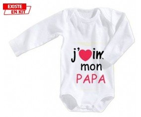 J'aime mon papa style1: Body bébé-su7.fr