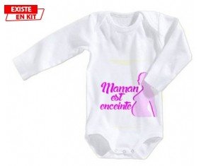 Maman est enceinte fille: Body bébé-su7.fr