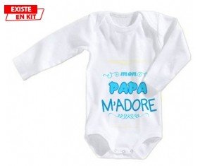 Mon papa m'adore (garcon): Body bébé-su7.fr