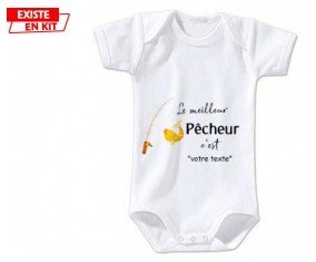 Le meilleur pêcheur c'est... + prénom: Body bébé-su7.fr
