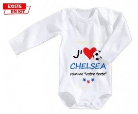 J'aime chelsea + prénom: Body bébé-su7.fr