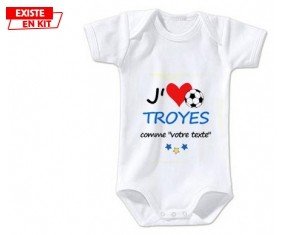 J'aime troyes + prénom: Body bébé-su7.fr
