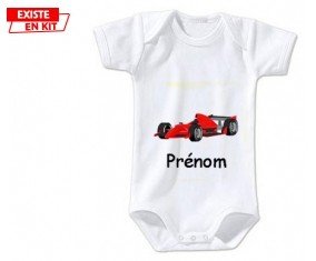 Formule 1 + prénom: Body bébé-su7.fr