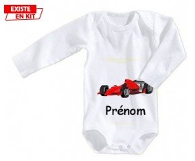 Formule 1 + prénom: Body bébé-su7.fr