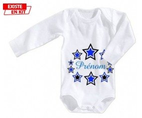 Étoile modèle (garçon) + prénom: Body bébé-su7.fr