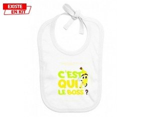 C'est qui le boss?: Bavoir bébé-su7.fr