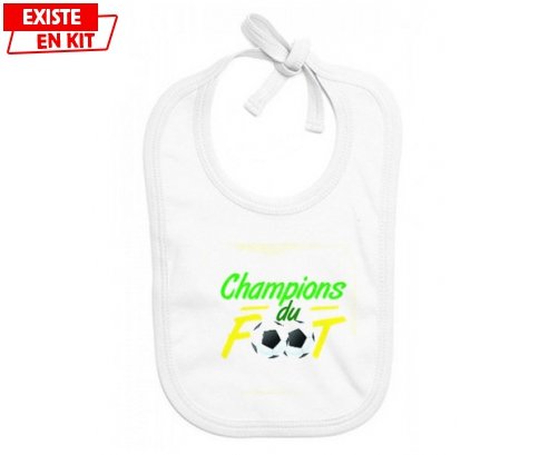 Champion du foot: Bavoir bébé-su7.fr