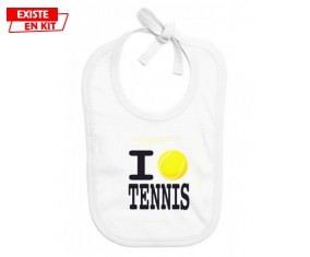 I love tennis: Bavoir bébé-su7.fr