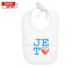 Je t'aime modèle garçon: Bavoir bébé-su7.fr