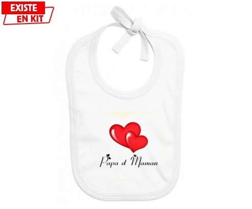 Papa Maman Cœur style2: Bavoir bébé-su7.fr