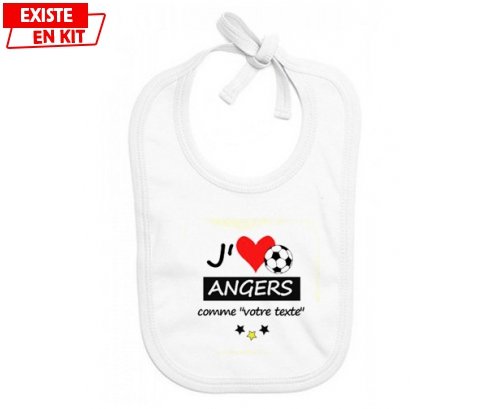 J'aime angers + prénom: Bavoir bébé-su7.fr