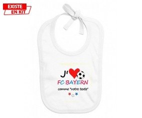 J'aime fc bayern + prénom: Bavoir bébé-su7.fr