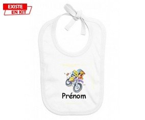Moto et style1 + prénom: Bavoir bébé-su7.fr