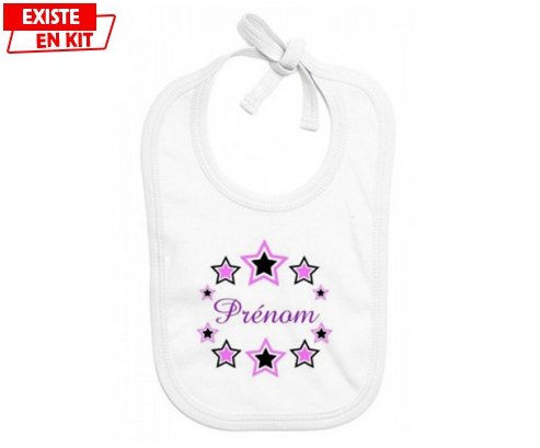 Bavoir Personnalise Etoile Modele Fille Prenom