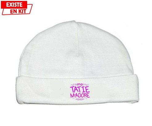 Ma tatie m'adore (fille): Bonnet bébé-su7.fr
